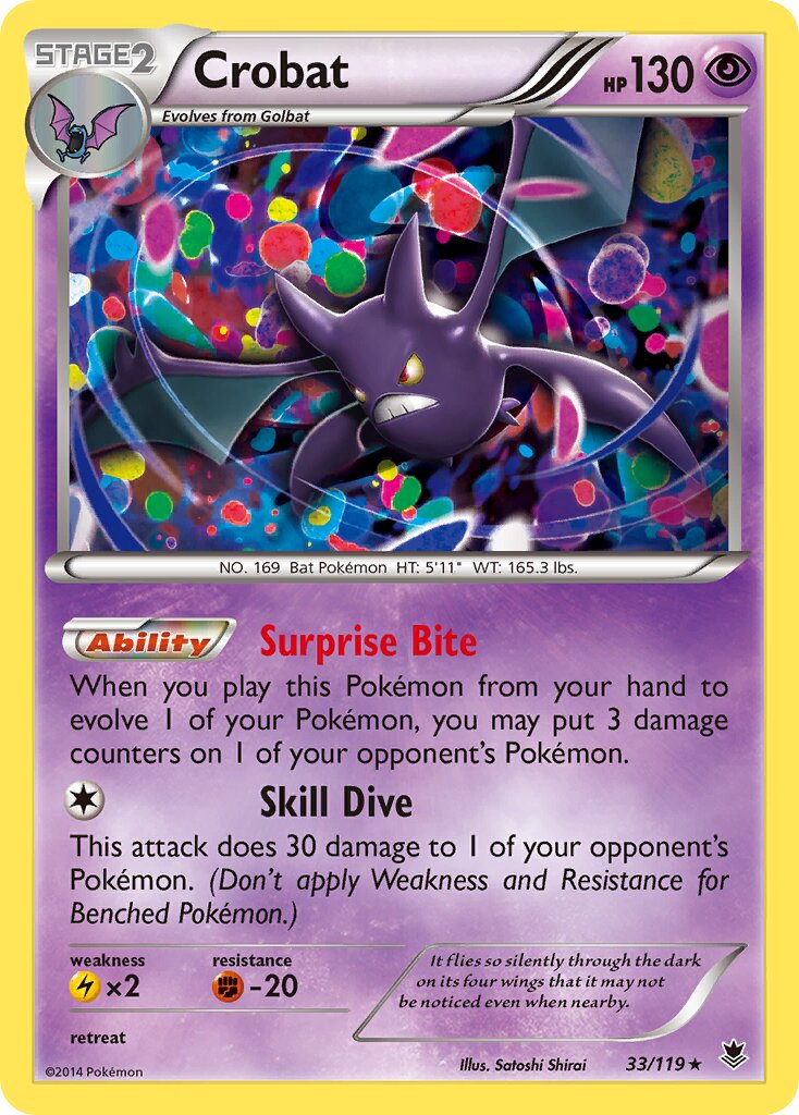 Crobat 033/23 — WC Deck 2015 (Punches N Bites) (English Pokémon TCG card)