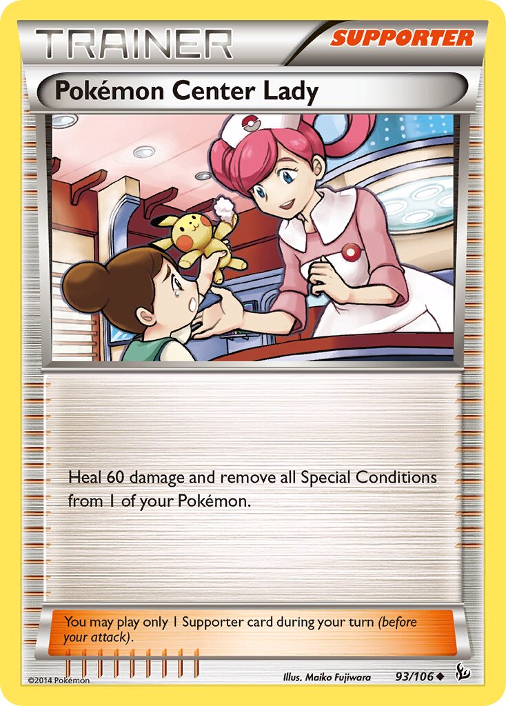 Pokémon Center Lady 093/23 — WC Deck 2015 (Punches N Bites) (English Pokémon TCG card)