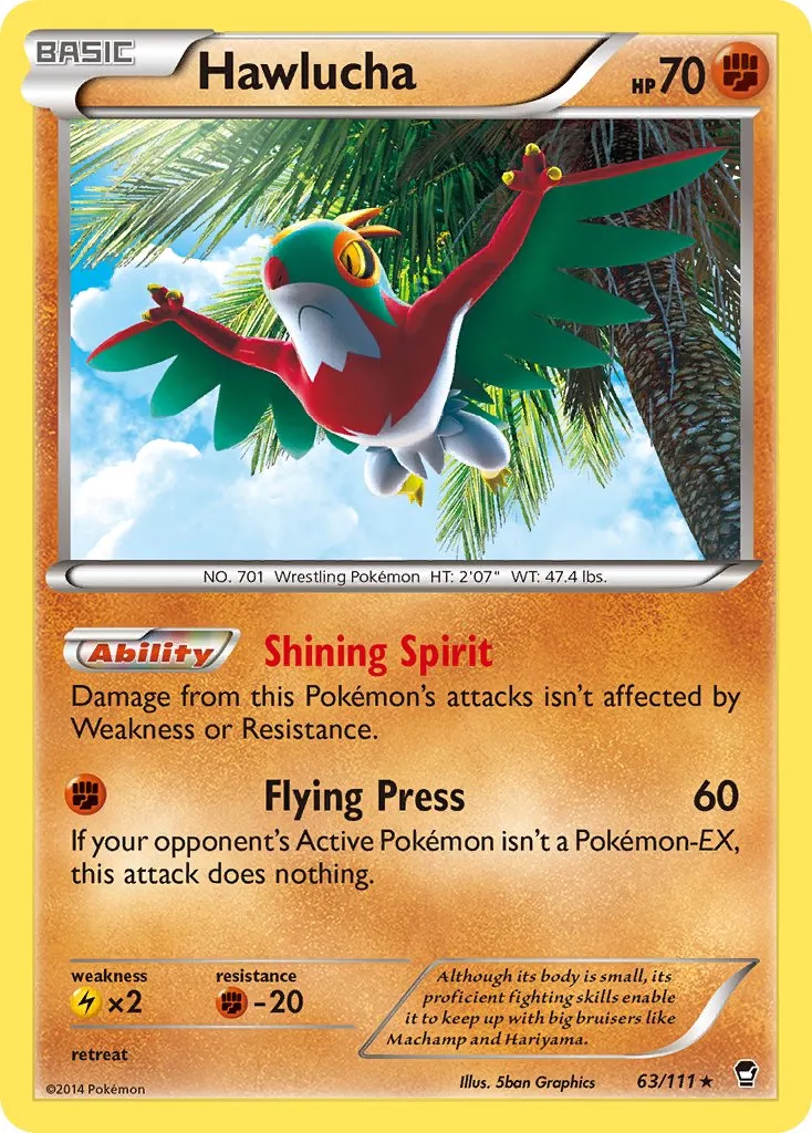 Hawlucha 063/22 — WC Deck 2015 (The Flying Hammer) (English Pokémon TCG card)