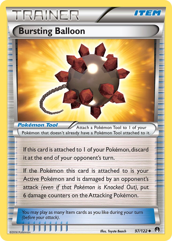 Bursting Balloon 097/22 — WC Deck 2016 (Bebe Deck) (English Pokémon TCG card)