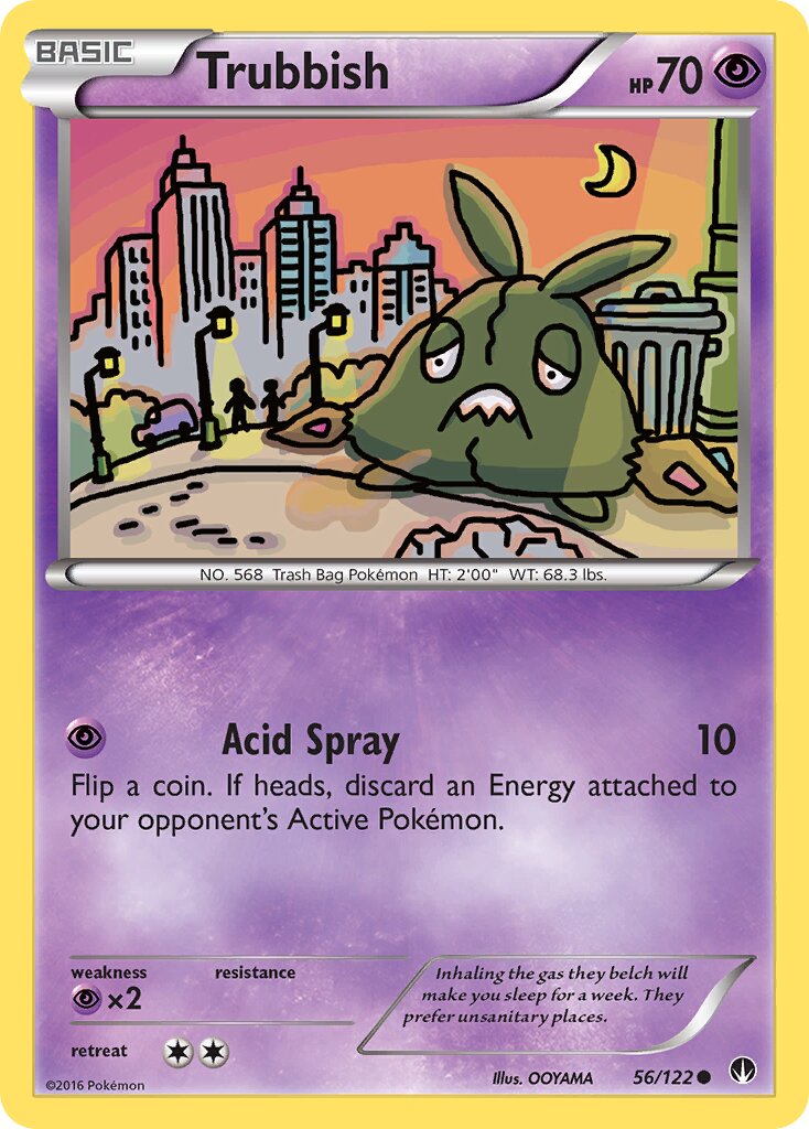 Trubbish 056/24 — WC Deck 2016 (Black Dragon) (English Pokémon TCG card)
