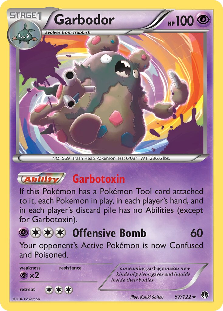 Garbodor 057/24 — WC Deck 2016 (Black Dragon) (English Pokémon TCG card)