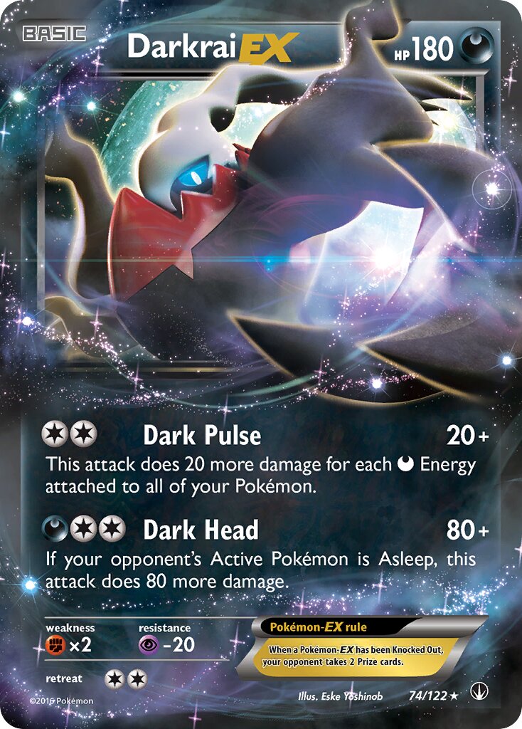 Darkrai-EX 074/24 — WC Deck 2016 (Black Dragon) (English Pokémon TCG card)