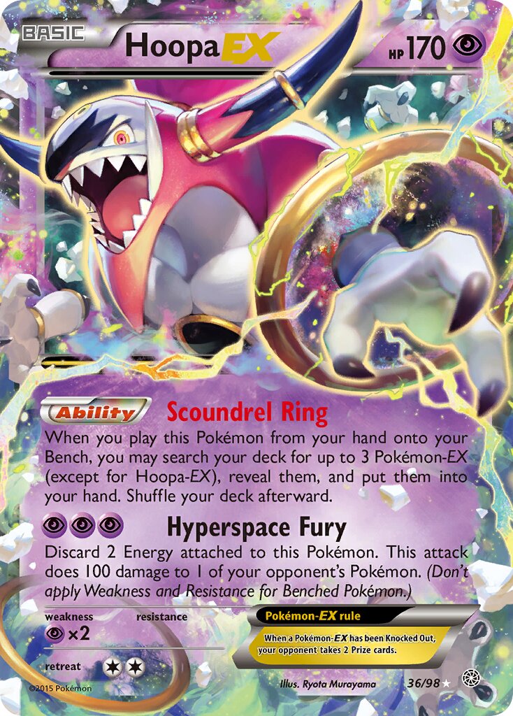Hoopa-EX 036/26 — WC Deck 2016 (Magical Symphony) (English Pokémon TCG card)