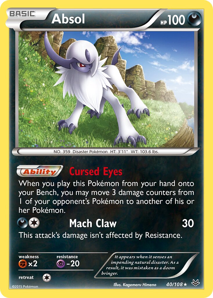 Absol 040/26 — WC Deck 2016 (Magical Symphony) (English Pokémon TCG card)