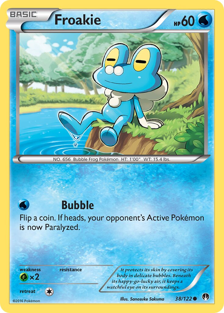 Froakie 038/21 — WC Deck 2016 (Ninja Blitz) (English Pokémon TCG card)