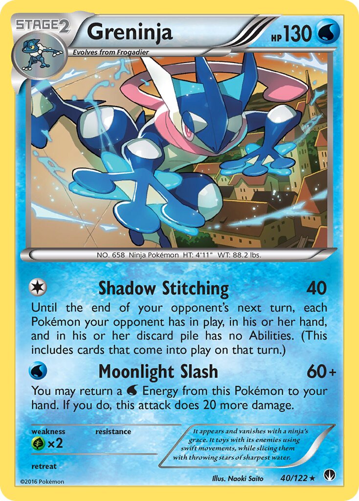 Greninja 040/21 — WC Deck 2016 (Ninja Blitz) (English Pokémon TCG card)