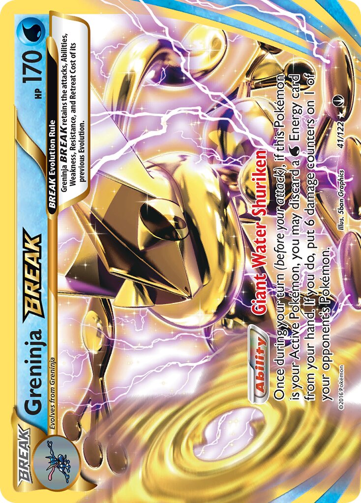 Greninja BREAK 041/21 — WC Deck 2016 (Ninja Blitz) (English Pokémon TCG card)