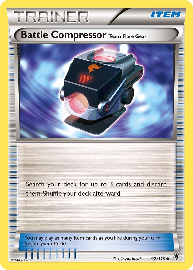Battle Compressor 092/21 — WC Deck 2016 (Ninja Blitz) (English Pokémon TCG card)