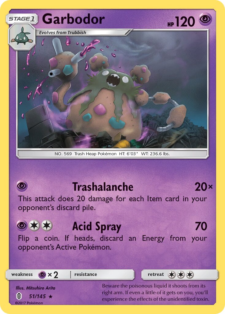Garbodor 051/23 — WC Deck 2017 (Golisodor) (English Pokémon TCG card)