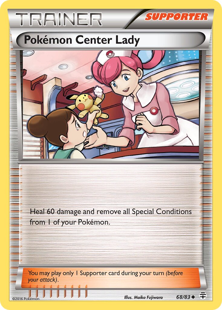 Pokémon Center Lady 068/21 — WC Deck 2017 (Ice Path Ftw) (English Pokémon TCG card)