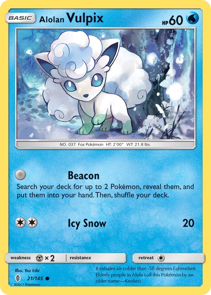 Alolan Vulpix 021/25 — WC Deck 2017 (Infinite Force) (English Pokémon TCG card)