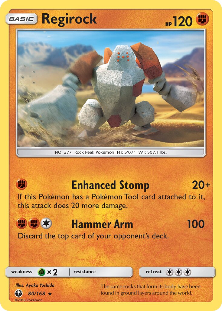 Regirock 080/24 — WC Deck 2018 (Buzzroc) (English Pokémon TCG card)