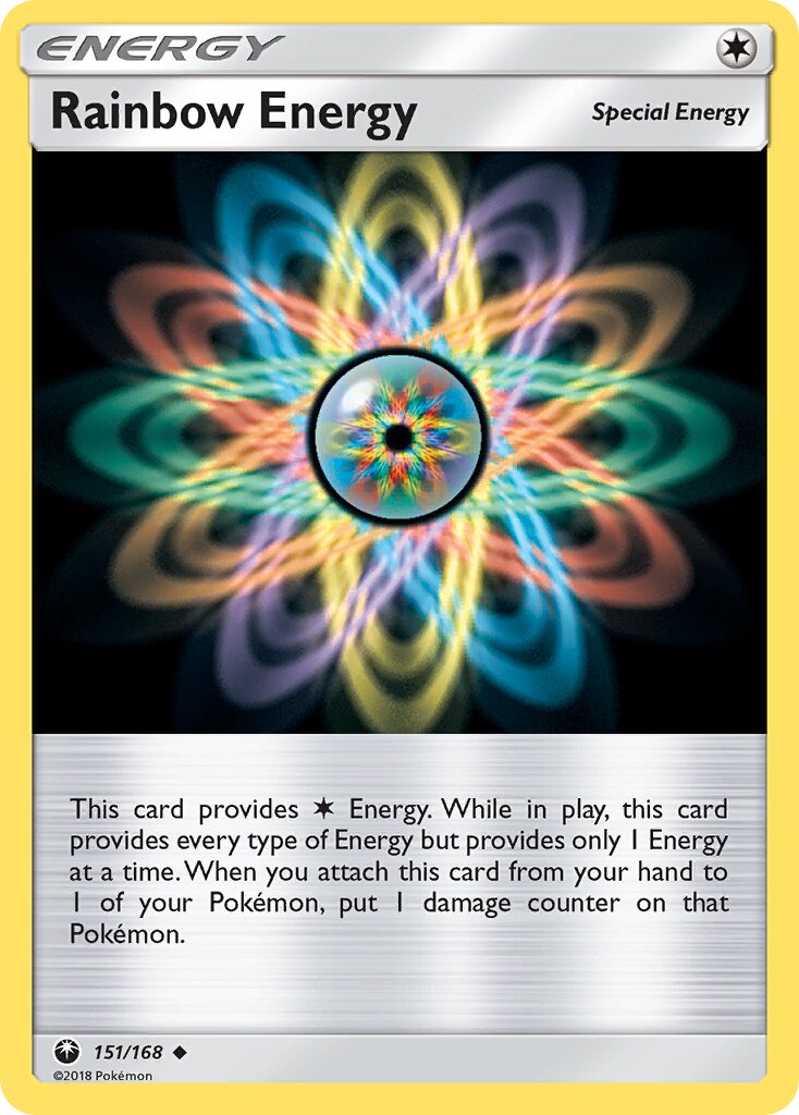 Rainbow Energy 015/23 — WC Deck 2018 (Garbanette) (English Pokémon TCG card)