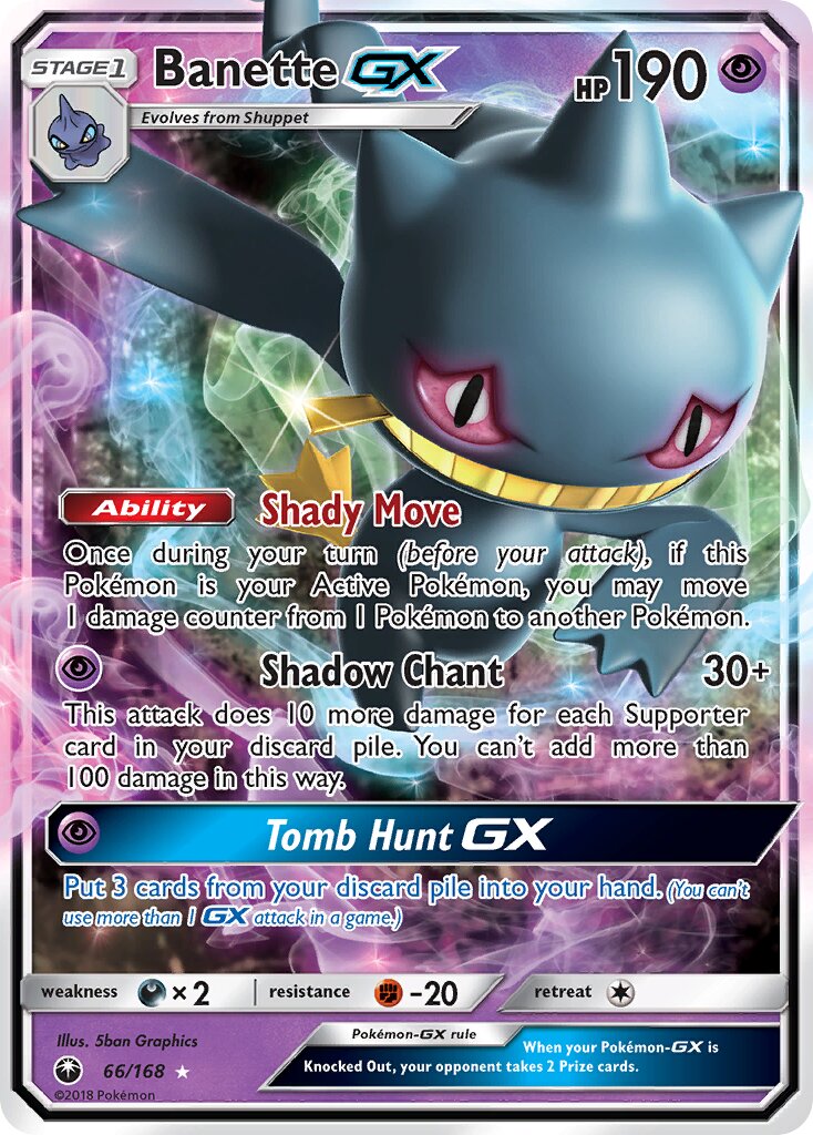 Banette-GX 066/23 — WC Deck 2018 (Garbanette) (English Pokémon TCG card)