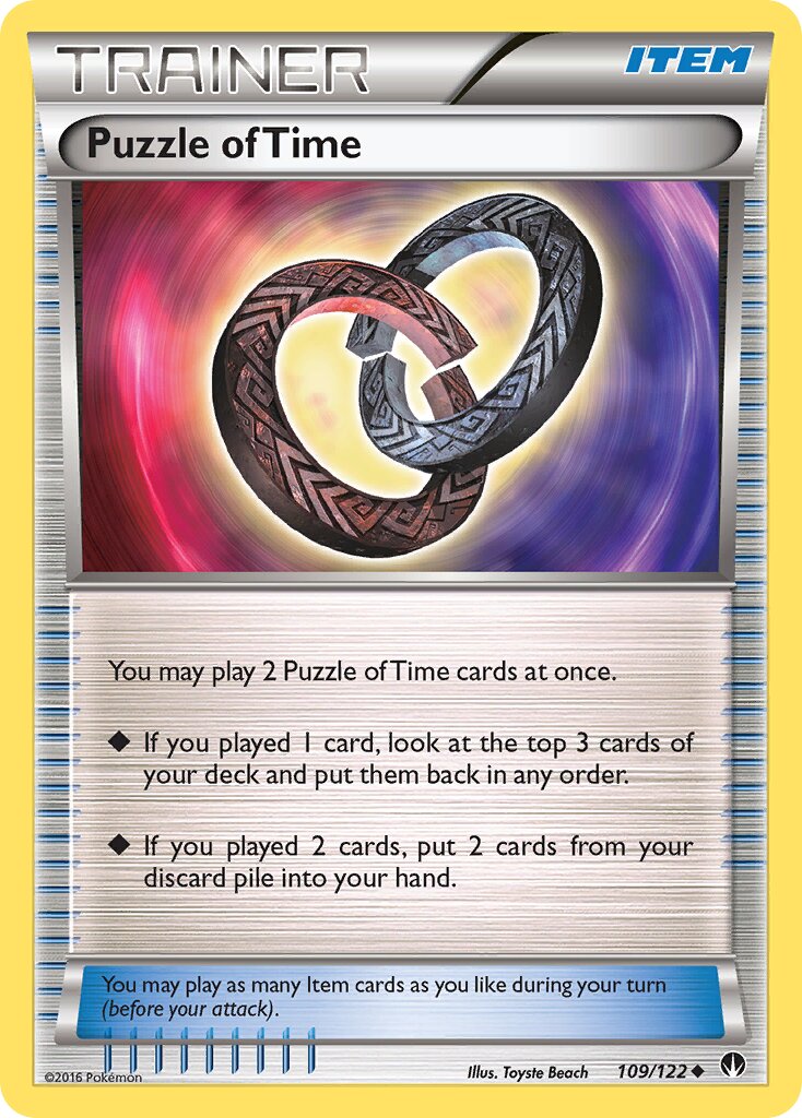 Puzzle of Time 010/24 — WC Deck 2018 (Victory Map) (English Pokémon TCG card)