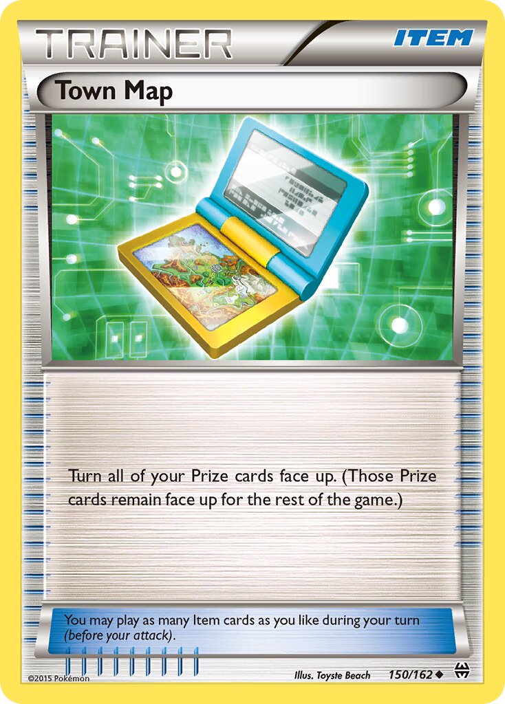 Town Map 015/24 — WC Deck 2018 (Victory Map) (English Pokémon TCG card)