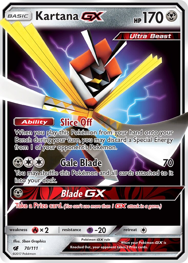 Kartana-GX 070/24 — WC Deck 2018 (Victory Map) (English Pokémon TCG card)