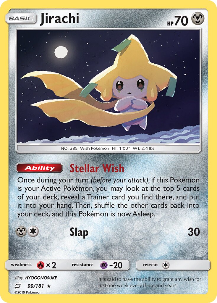 Jirachi 099/19 — WC Deck 2019 (Fire Box) (English Pokémon TCG card)