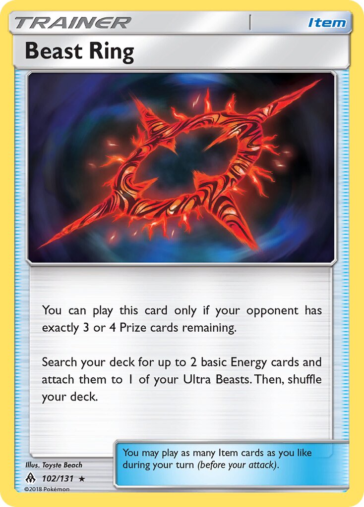 Beast Ring 010/22 — WC Deck 2019 (Mind Blown) (English Pokémon TCG card)