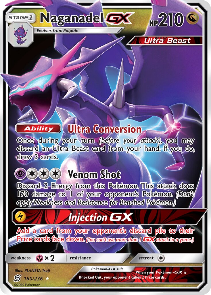 Naganadel-GX 016/22 — WC Deck 2019 (Mind Blown) (English Pokémon TCG card)