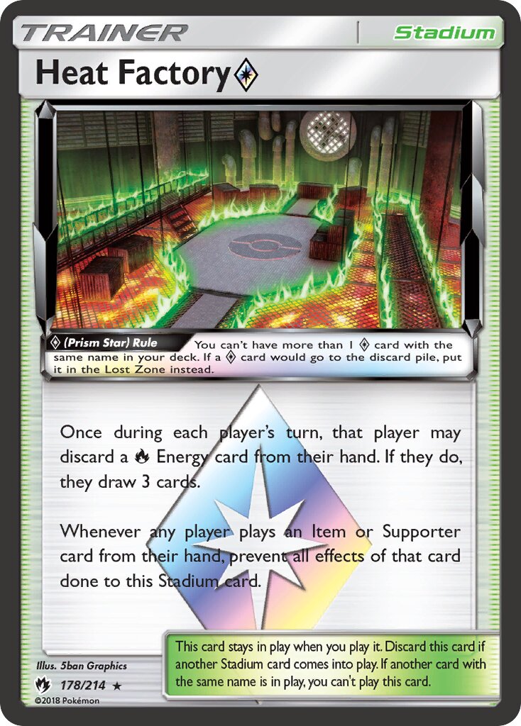 Heat Factory ◇ 017/22 — WC Deck 2019 (Mind Blown) (English Pokémon TCG card)
