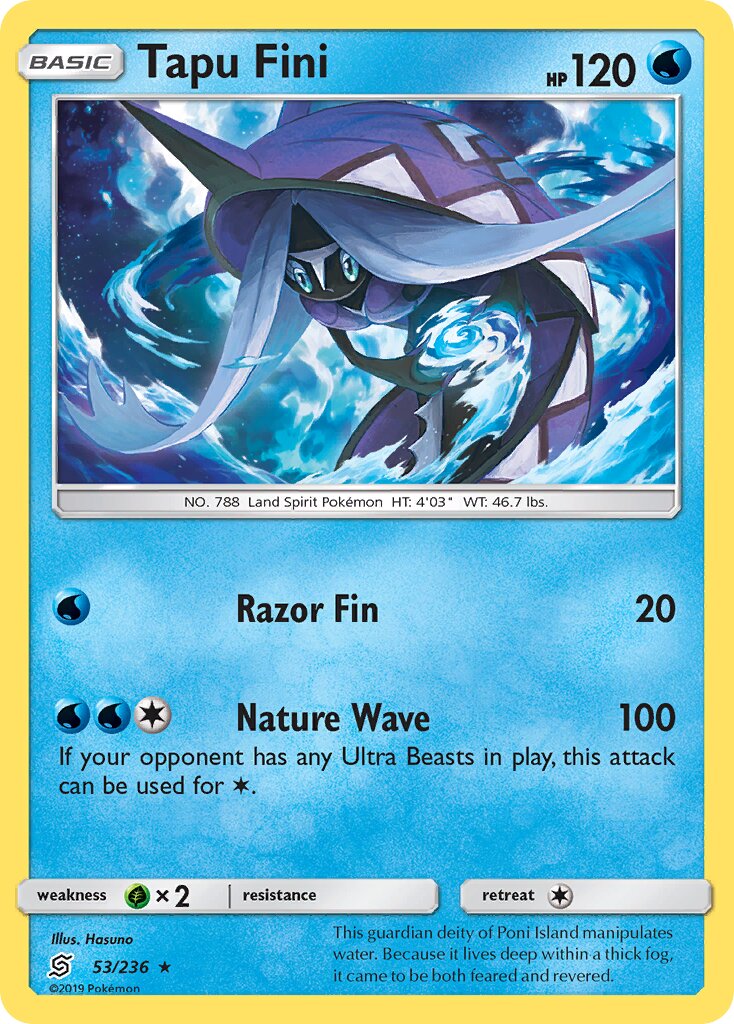 Tapu Fini 053/26 — WC Deck 2019 (Pikarom Judge) (English Pokémon TCG card)