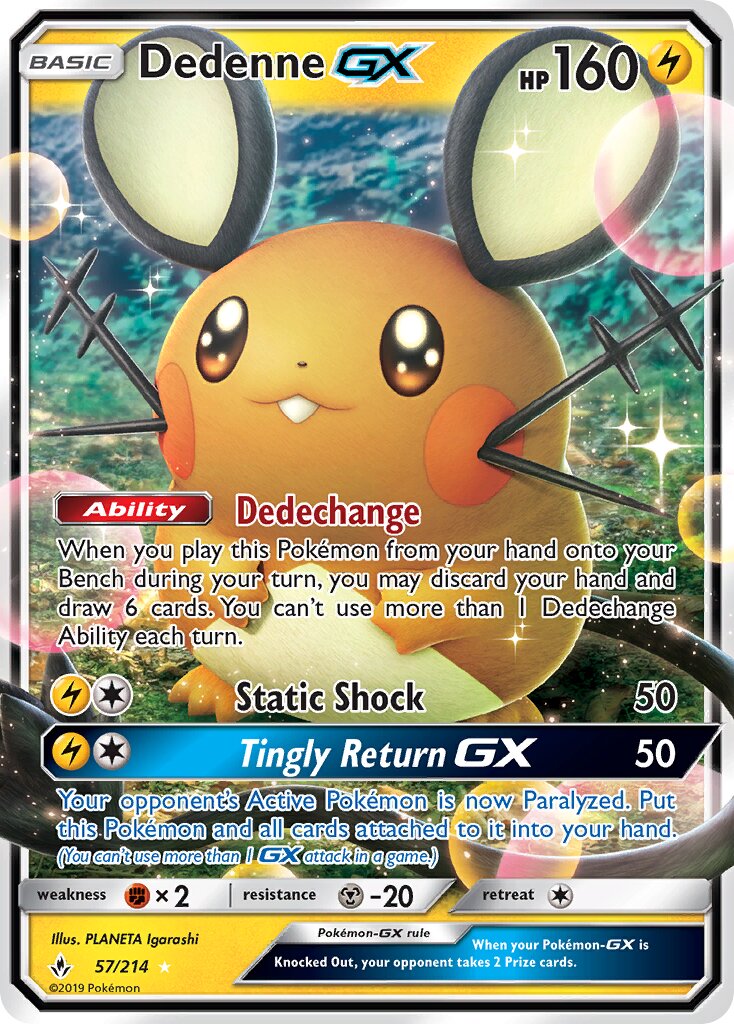 Dedenne-GX 057/26 — WC Deck 2019 (Pikarom Judge) (English Pokémon TCG card)