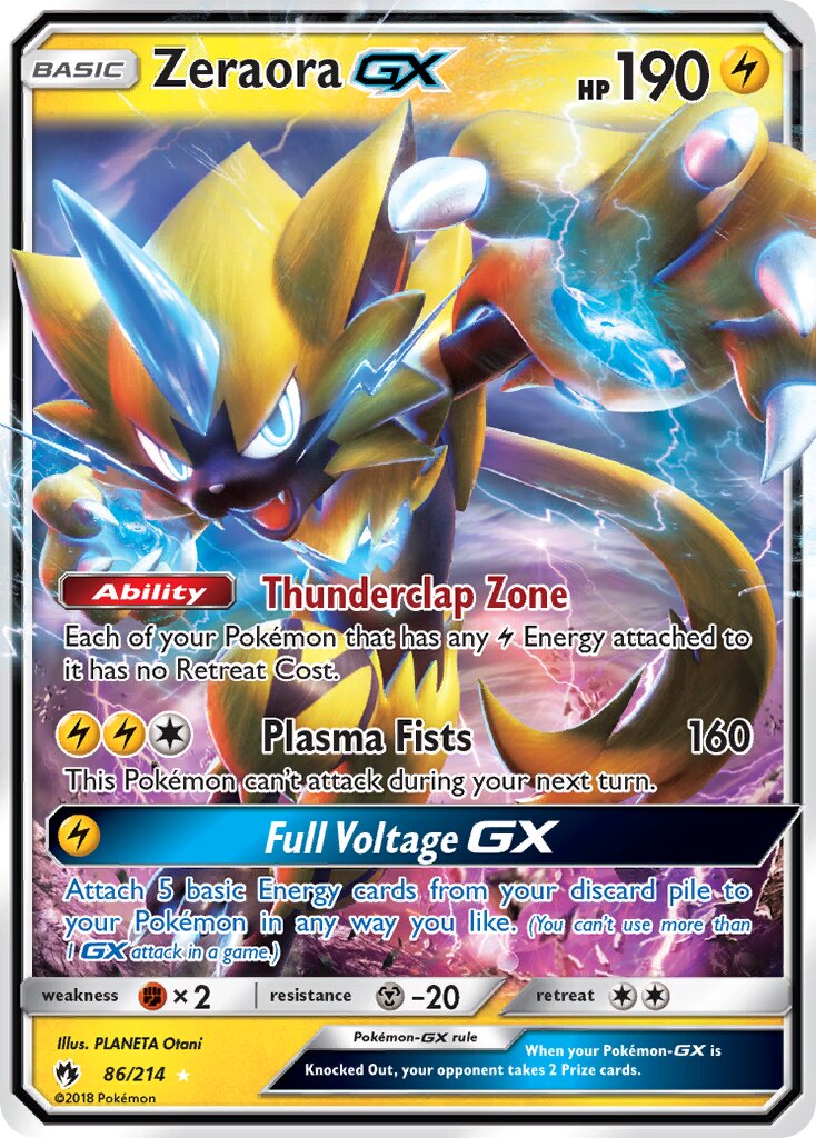 Zeraora-GX 086/26 — WC Deck 2019 (Pikarom Judge) (English Pokémon TCG card)