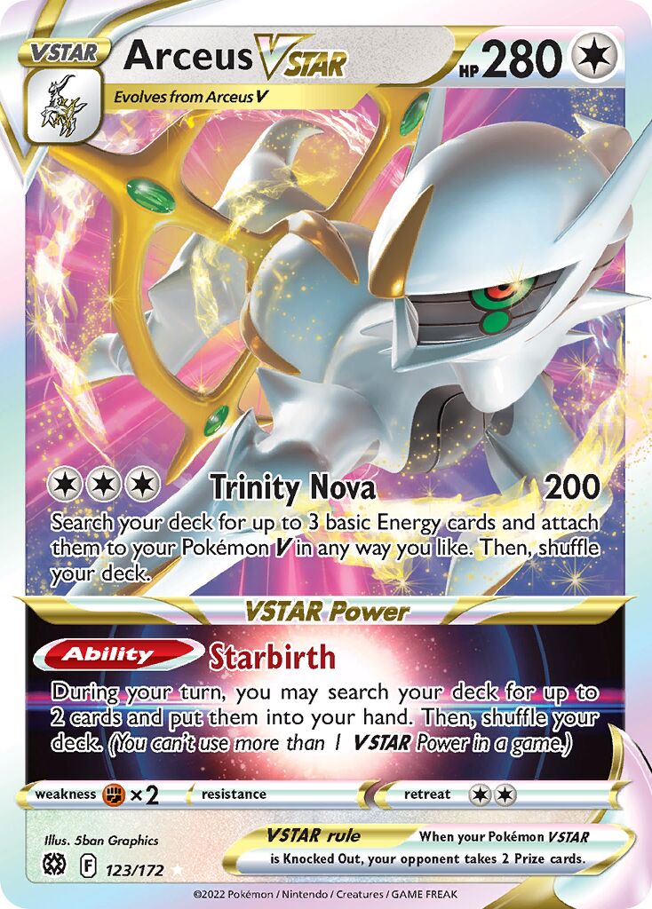 Arceus VSTAR 012/24 — WC Deck 2022 (ADP) (English Pokémon TCG card)