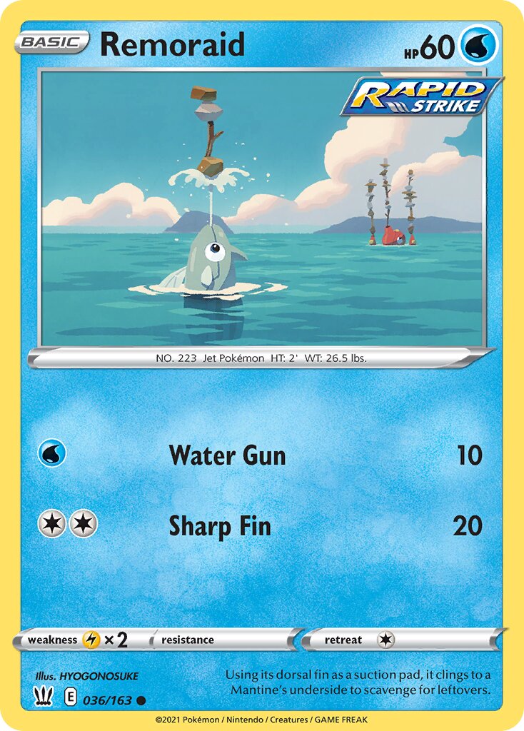 Remoraid 036/30 — WC Deck 2022 (Cheryl Again) (English Pokémon TCG card)