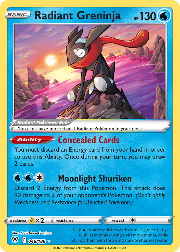 Radiant Greninja 046/22 — WC Deck 2023 (Lost Box Kyogre) (English Pokémon TCG card)