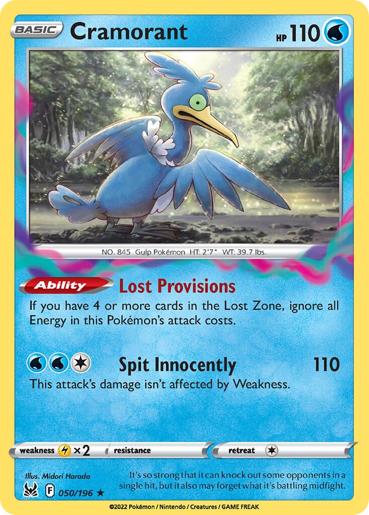Cramorant 050/22 — WC Deck 2023 (Lost Box Kyogre) (English Pokémon TCG card)