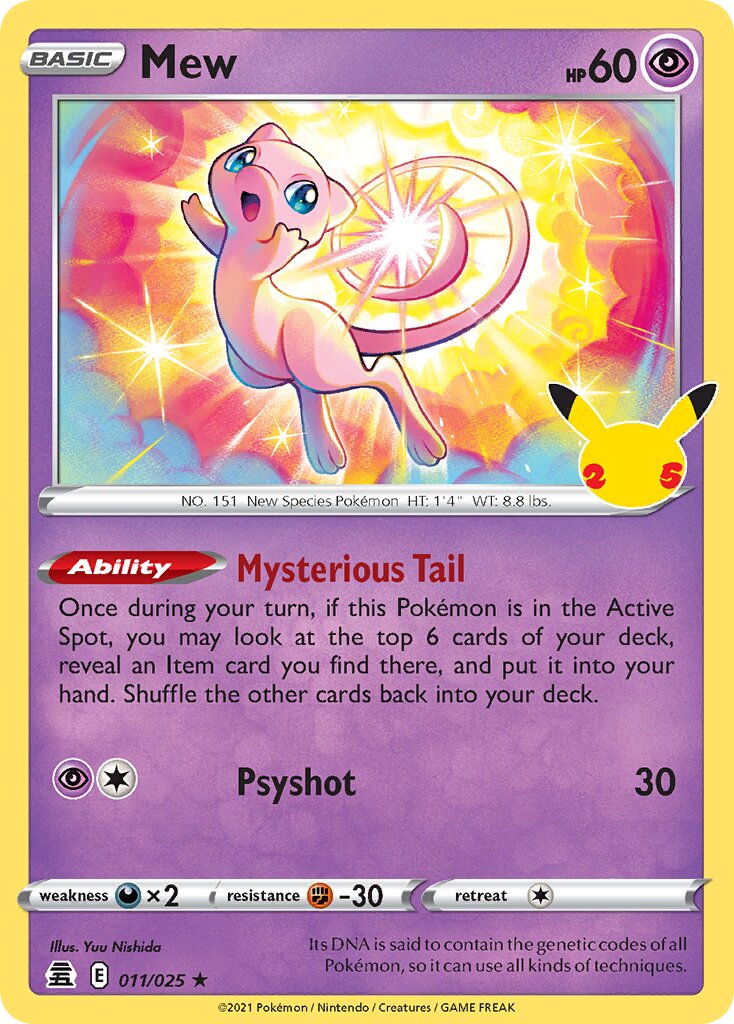 Mew 011/27 — WC Deck 2023 (Psychic Elegance) (English Pokémon TCG card)