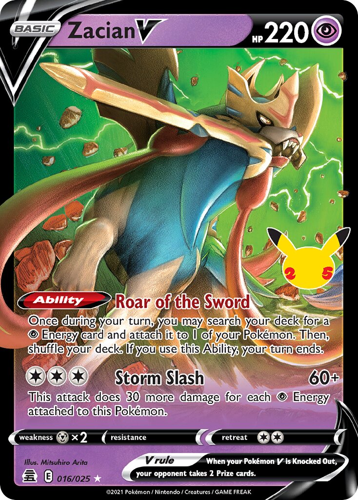 Zacian V 016/27 — WC Deck 2023 (Psychic Elegance) (English Pokémon TCG card)