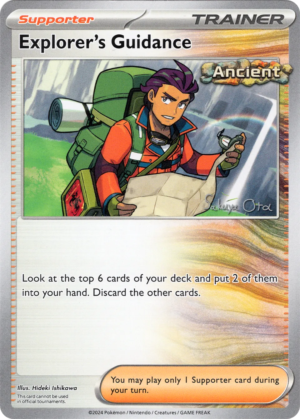 Explorer's Guidance 006/24 — WC Deck 2024 (Ancient Toolbox) (English Pokémon TCG card)