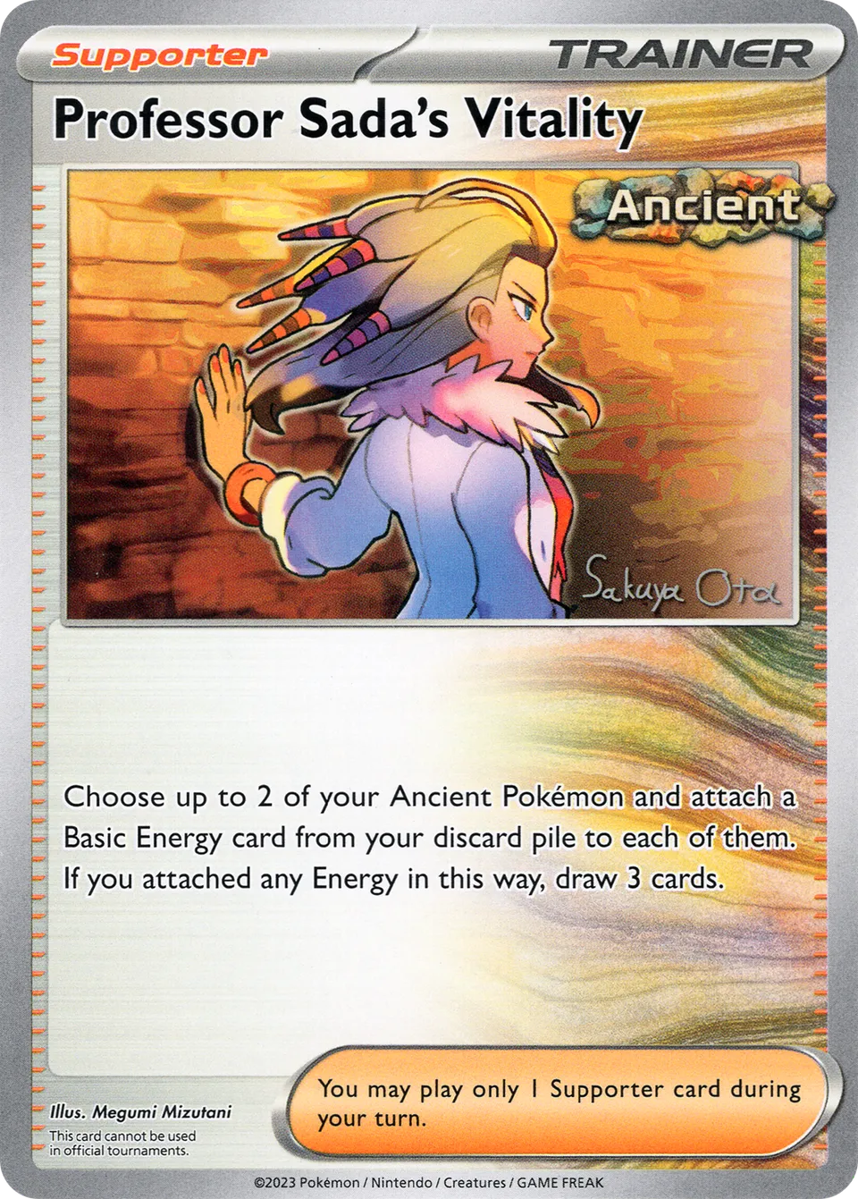 Professor Sada's Vitality 007/24 — WC Deck 2024 (Ancient Toolbox) (English Pokémon TCG card)