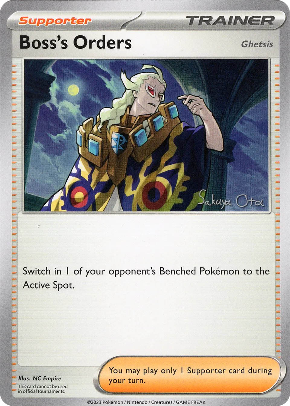 Boss's Orders 008/24 — WC Deck 2024 (Ancient Toolbox) (English Pokémon TCG card)