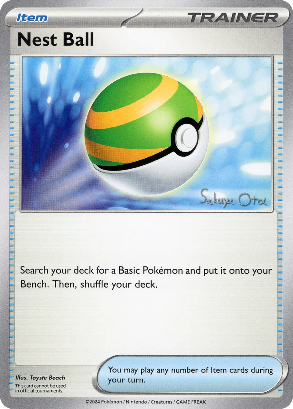 Nest Ball 011/24 — WC Deck 2024 (Ancient Toolbox) (English Pokémon TCG card)