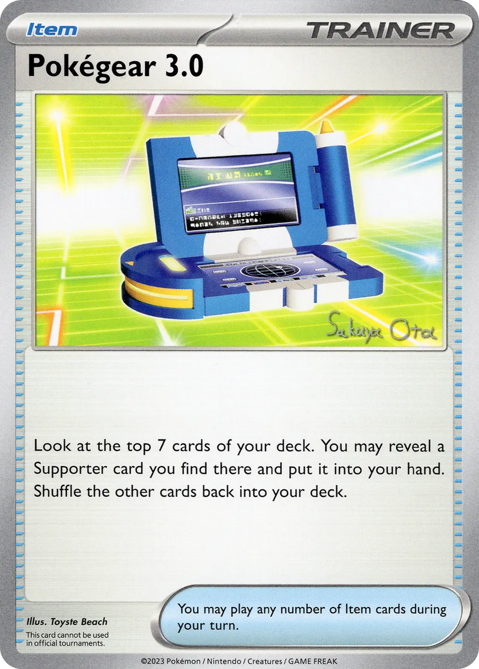 Pokégear 3.0 012/24 — WC Deck 2024 (Ancient Toolbox) (English Pokémon TCG card)