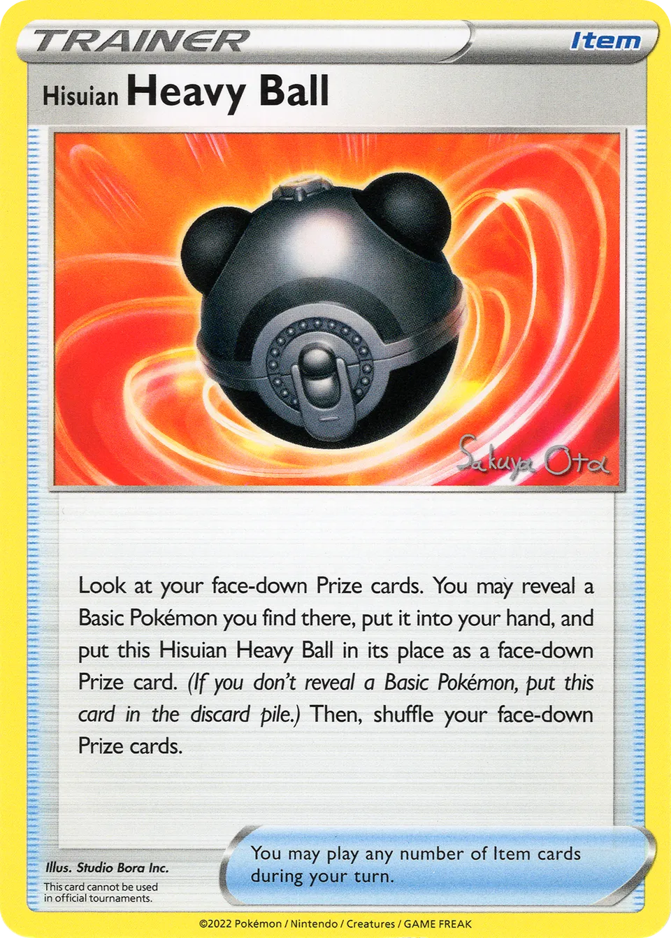 Hisuian Heavy Ball 017/24 — WC Deck 2024 (Ancient Toolbox) (English Pokémon TCG card)