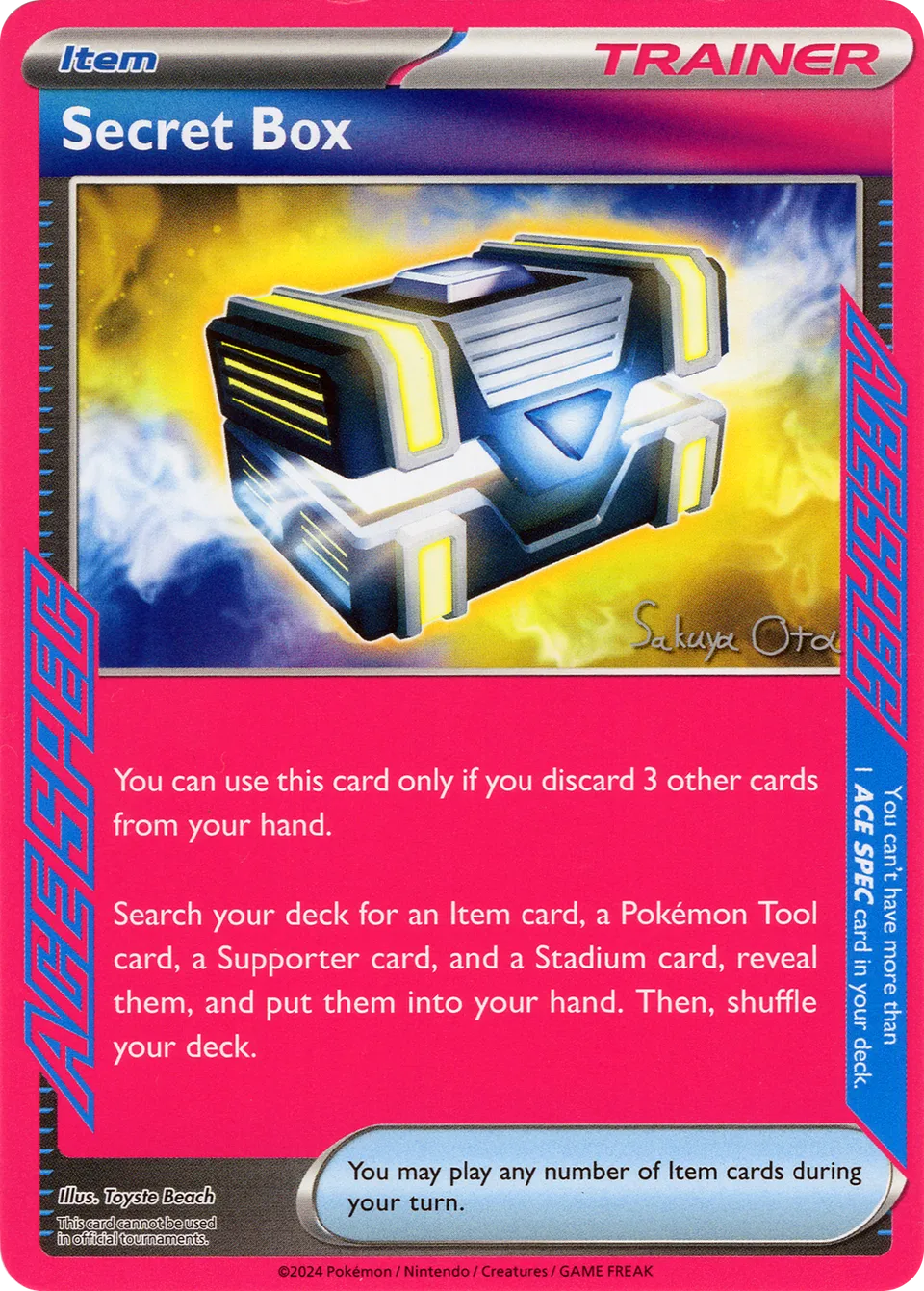 Secret Box 018/24 — WC Deck 2024 (Ancient Toolbox) (English Pokémon TCG card)