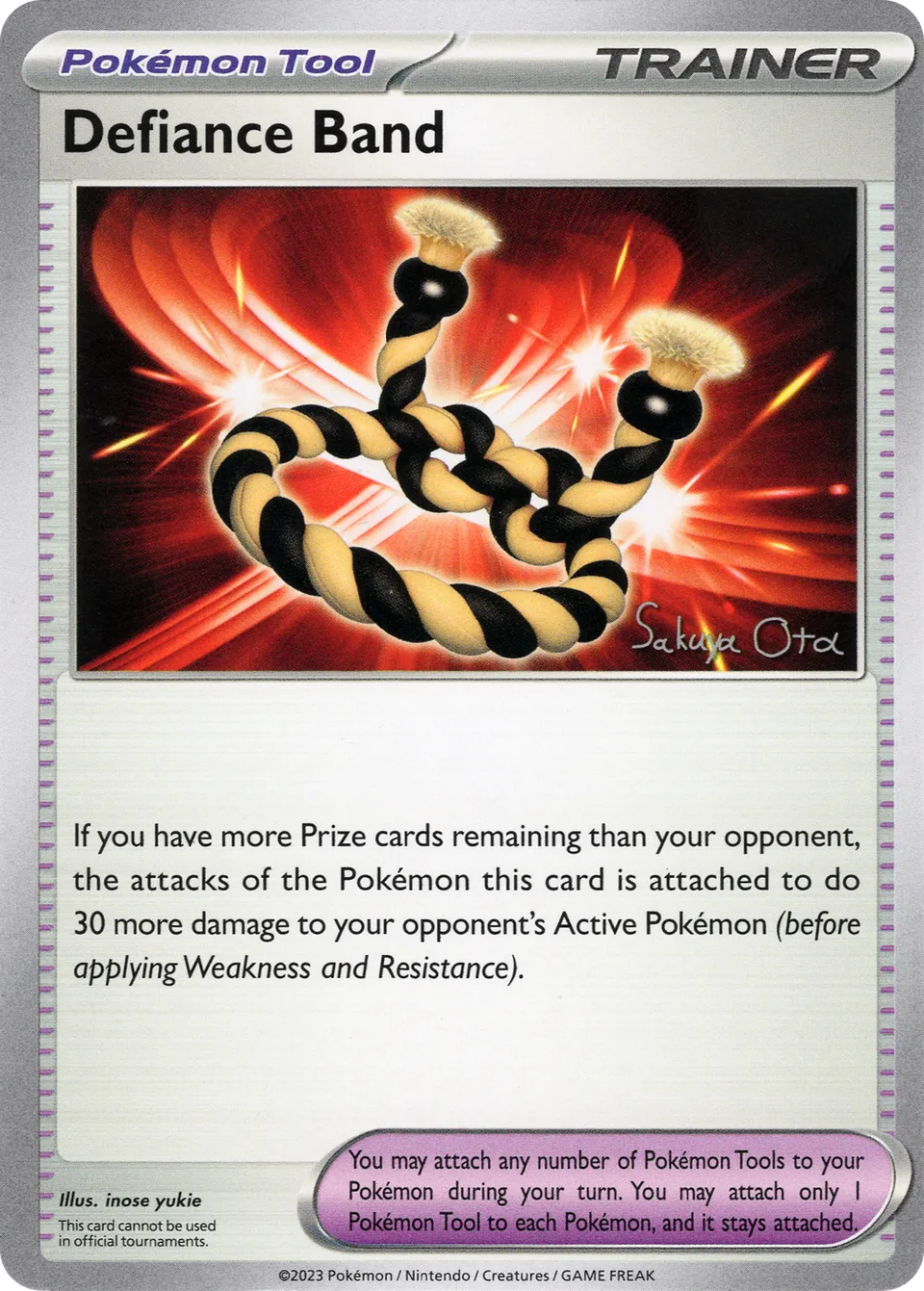 Defiance Band 023/24 — WC Deck 2024 (Ancient Toolbox) (English Pokémon TCG card)
