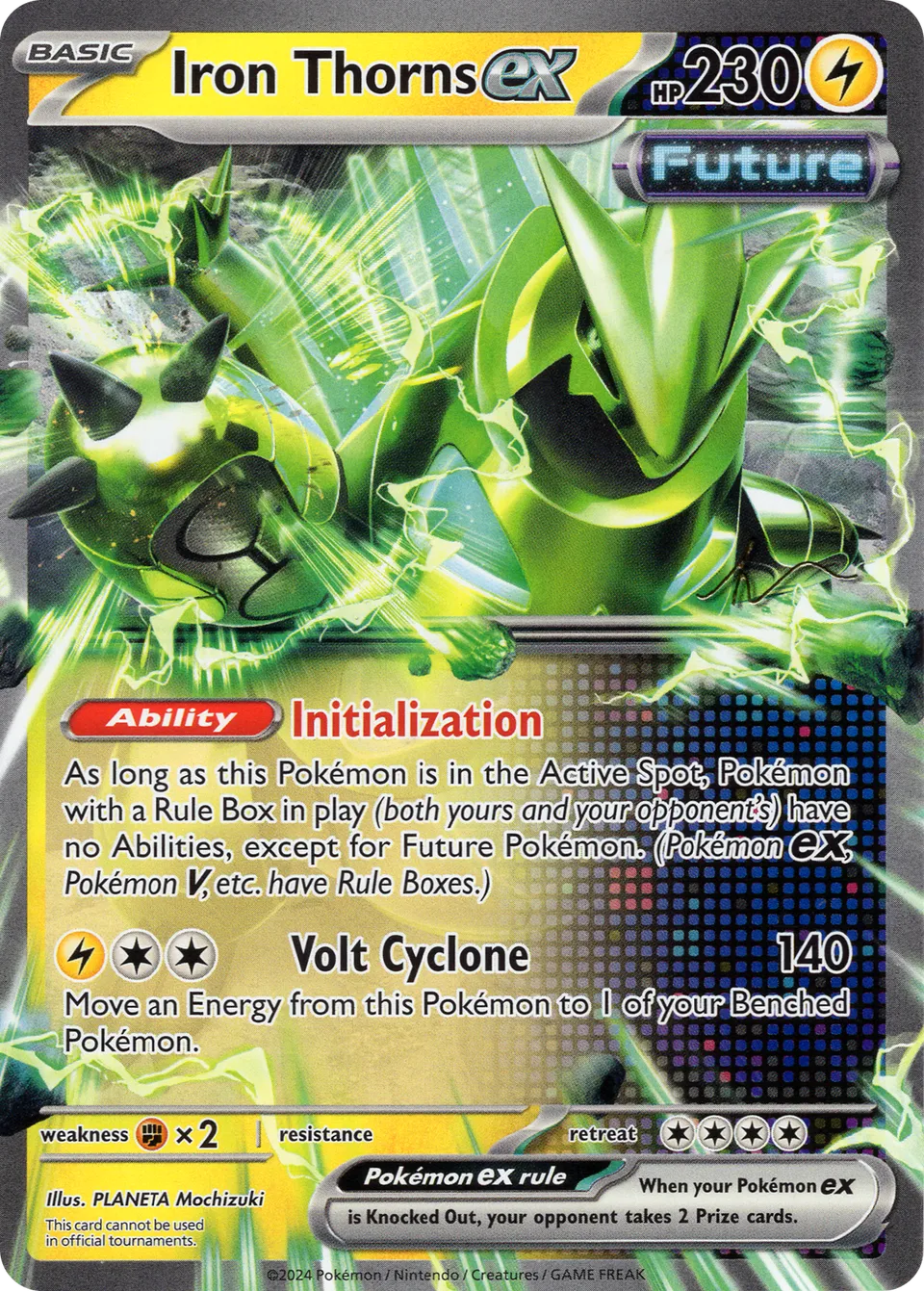 Iron Thorns ex 001/23 — WC Deck 2024 (Crushing Thorn) (English Pokémon TCG card)