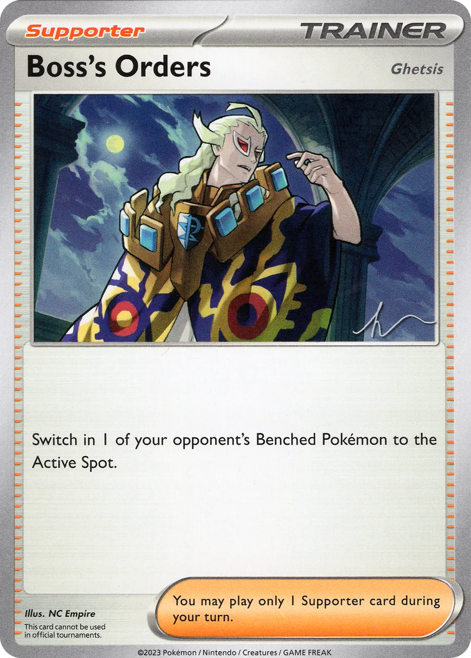 Boss's Orders 003/23 — WC Deck 2024 (Crushing Thorn) (English Pokémon TCG card)