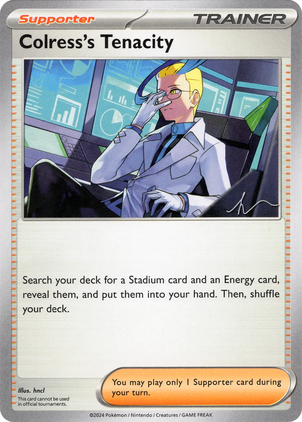 Colress's Tenacity 006/23 — WC Deck 2024 (Crushing Thorn) (English Pokémon TCG card)