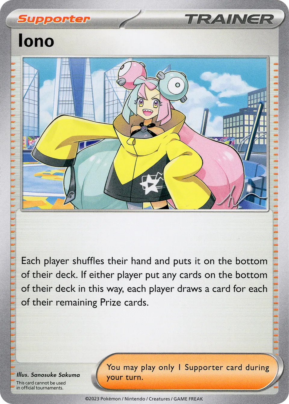 Iono 008/23 — WC Deck 2024 (Crushing Thorn) (English Pokémon TCG card)