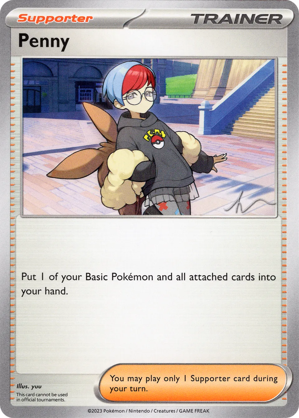 Penny 009/23 — WC Deck 2024 (Crushing Thorn) (English Pokémon TCG card)
