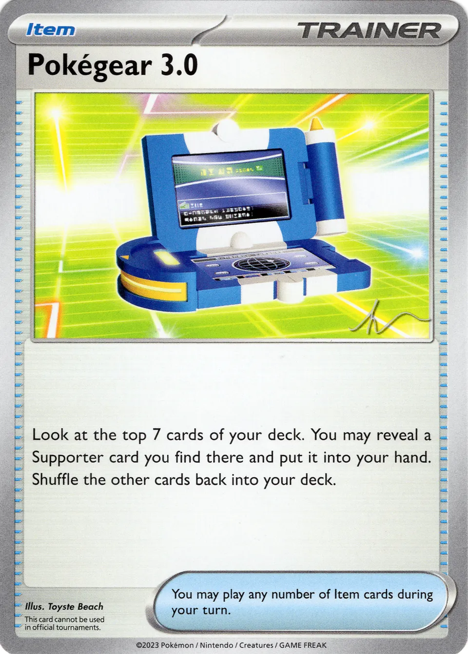 Pokégear 3.0 012/23 — WC Deck 2024 (Crushing Thorn) (English Pokémon TCG card)