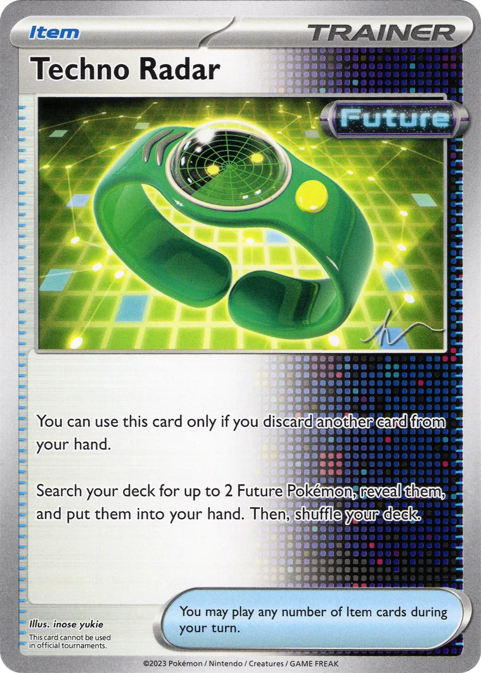 Techno Radar 015/23 — WC Deck 2024 (Crushing Thorn) (English Pokémon TCG card)